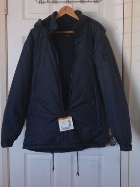 Men's Navy Hooded Jacket - Boreal
